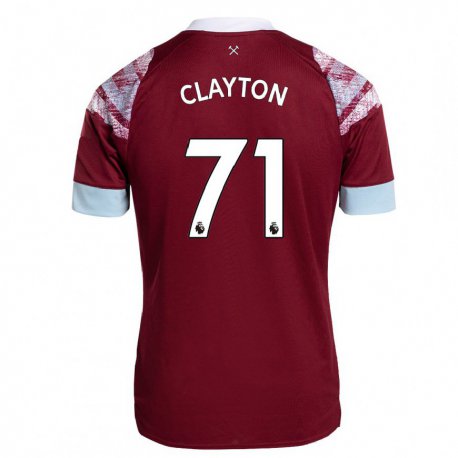 Kandiny Damen Regan Clayton #71 Rotwein Heimtrikot Trikot 2022/23 T-shirt