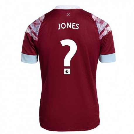 Kandiny Damen Liam Jones #0 Rotwein Heimtrikot Trikot 2022/23 T-shirt