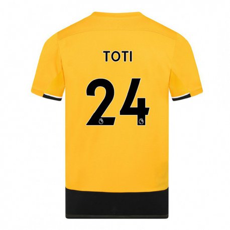 Kandiny Damen Toti #24 Gelb Schwarz Heimtrikot Trikot 2022/23 T-Shirt