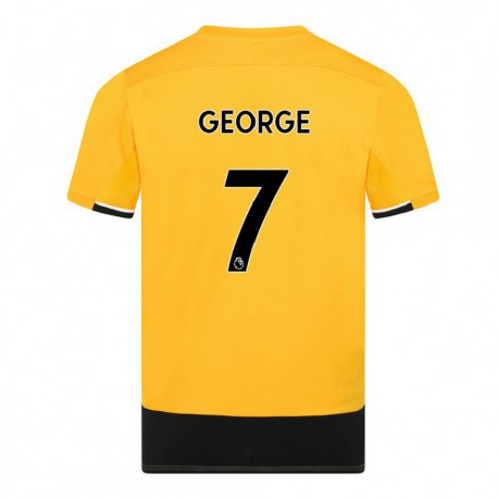 Kandiny Damen Tammi George #7 Gelb Schwarz Heimtrikot Trikot 2022/23 T-shirt