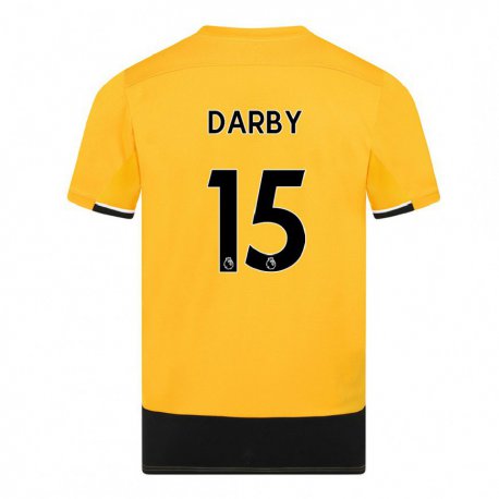 Kandiny Damen Kelly Darby #15 Gelb Schwarz Heimtrikot Trikot 2022/23 T-Shirt