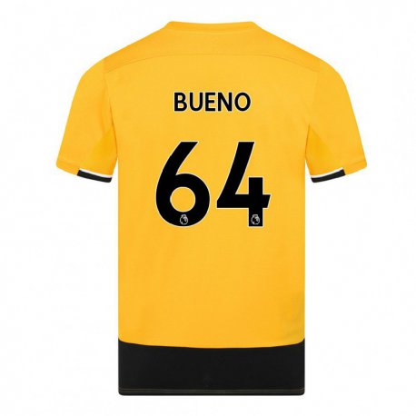 Kandiny Damen Hugo Bueno #64 Gelb Schwarz Heimtrikot Trikot 2022/23 T-Shirt