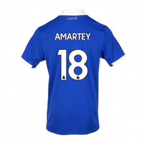 Kandiny Damen Daniel Amartey #18 Blau Weiss Heimtrikot Trikot 2022/23 T-Shirt
