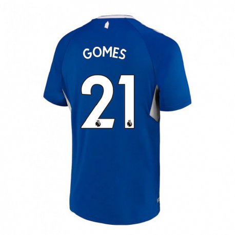Kandiny Damen Andre Gomes #21 Dunkelblau Weiß Heimtrikot Trikot 2022/23 T-Shirt