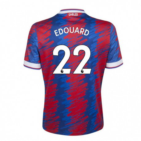 Kandiny Damen Odsonne Edouard #22 Rot Blau Heimtrikot Trikot 2022/23 T-shirt