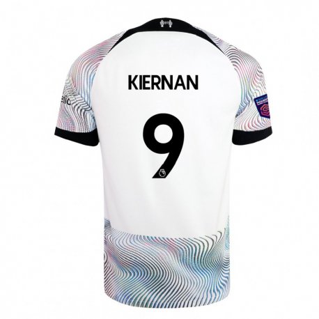 Kandiny Damen Leanne Kiernan #9 Weiß Bunt Auswärtstrikot Trikot 2022/23 T-Shirt