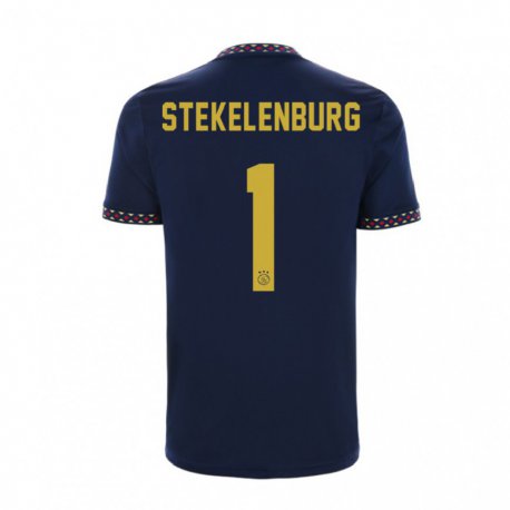 Kandiny Damen Maarten Stekelenburg #1 Dunkelblau Auswärtstrikot Trikot 2022/23 T-Shirt