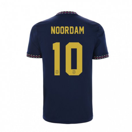 Kandiny Damen Nadine Noordam #10 Dunkelblau Auswärtstrikot Trikot 2022/23 T-Shirt