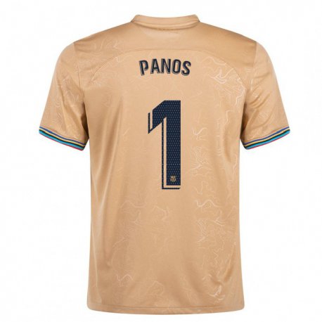 Kandiny Damen Sandra Panos #1 Gold Auswärtstrikot Trikot 2022/23 T-shirt