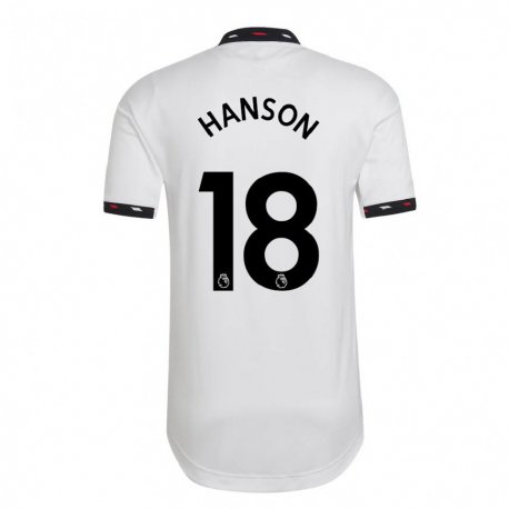 Kandiny Damen Kirsty Hanson #18 Weiß Auswärtstrikot Trikot 2022/23 T-Shirt