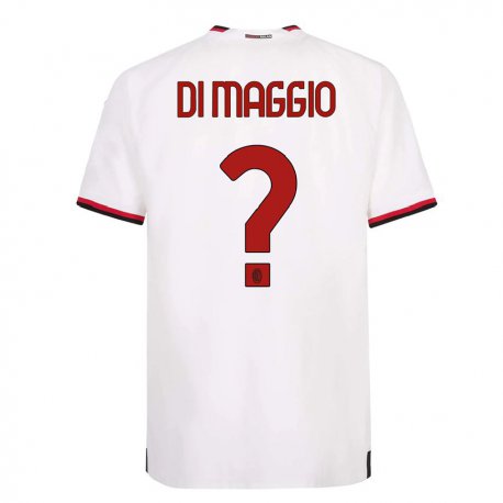 Kandiny Damen Simone Di Maggio #0 Weiß Rot Auswärtstrikot Trikot 2022/23 T-shirt