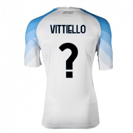 Kandiny Damen Antonio Vittiello #0 Weiß Himmelblau Auswärtstrikot Trikot 2022/23 T-Shirt