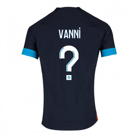 Kandiny Damen Fabio Vanni #0 Schwarz Olympia Auswärtstrikot Trikot 2022/23 T-shirt
