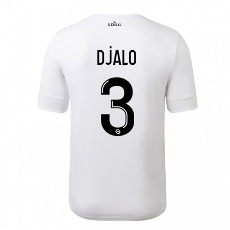 Kandiny Damen Tiago Djalo #3 Weiß Purpur Auswärtstrikot Trikot 2022/23 T-shirt