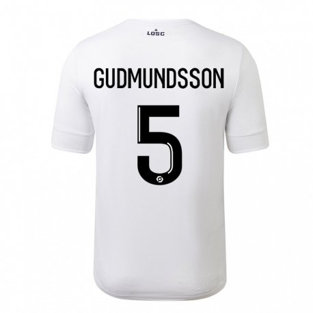 Kandiny Damen Gabriel Gudmundsson #5 Weiß Purpur Auswärtstrikot Trikot 2022/23 T-Shirt