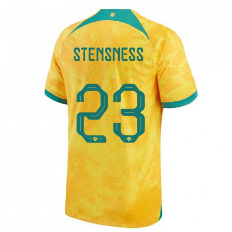 Kandiny Kinder Australische Gianni Stensness #23 Gold Heimtrikot Trikot 22-24 T-shirt