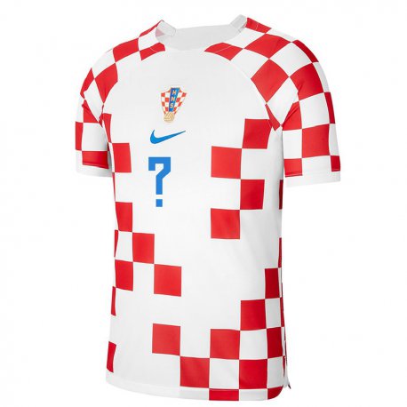 Kandiny Kinder Kroatische Ihren Namen #0 Rot-weiss Heimtrikot Trikot 22-24 T-shirt