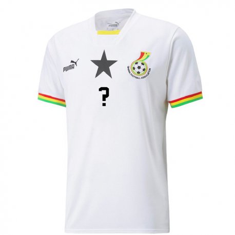 Kandiny Kinder Ghanaische Ihren Namen #0 Weiß Heimtrikot Trikot 22-24 T-shirt