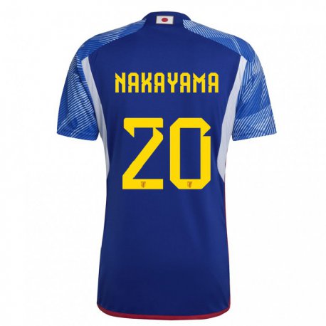 Kandiny Kinder Japanische Yuta Nakayama #20 Königsblau Heimtrikot Trikot 22-24 T-shirt