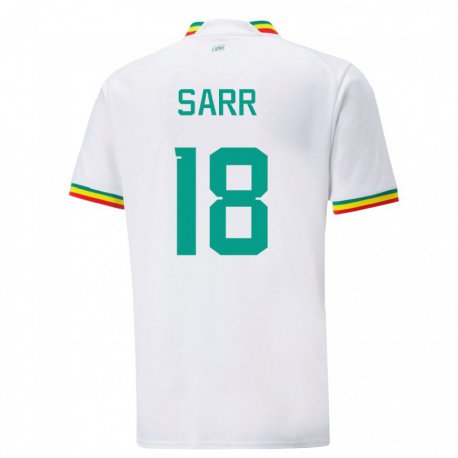 Kandiny Kinder Senegalesische Ismaila Sarr #18 Weiß Heimtrikot Trikot 22-24 T-shirt