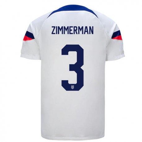 Kandiny Kinder Us-amerikanische Walker Zimmerman #3 Weiß Heimtrikot Trikot 22-24 T-shirt