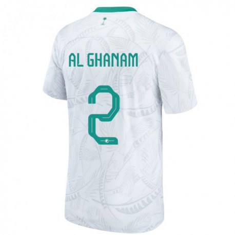 Kandiny Kinder Saudi-arabische Sultan Al Ghanaischem #2 Weiß Heimtrikot Trikot 22-24 T-shirt