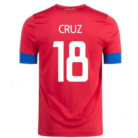 Kandiny Kinder Costa-ricanische Aaron Cruz #18 Rot Heimtrikot Trikot 22-24 T-shirt
