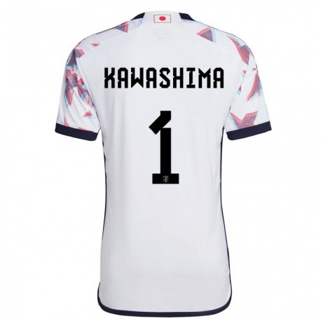 Kandiny Kinder Japanische Eiji Kawashima #1 Weiß Auswärtstrikot Trikot 22-24 T-shirt