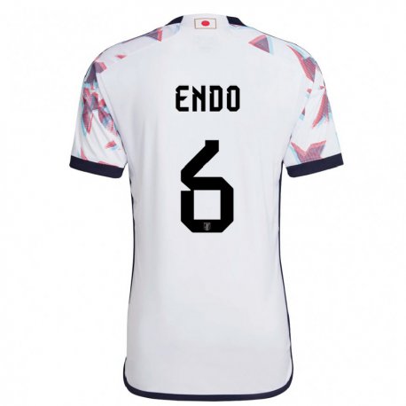 Kandiny Kinder Japanische Wataru Endo #6 Weiß Auswärtstrikot Trikot 22-24 T-shirt