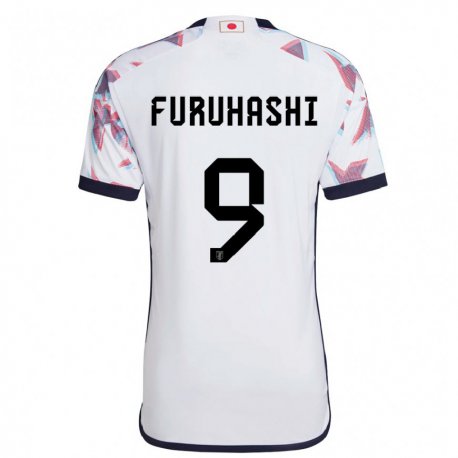 Kandiny Kinder Japanische Kyogo Furuhashi #9 Weiß Auswärtstrikot Trikot 22-24 T-shirt