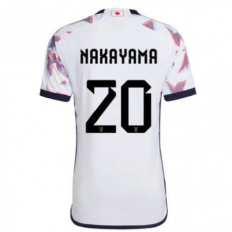 Kandiny Kinder Japanische Yuta Nakayama #20 Weiß Auswärtstrikot Trikot 22-24 T-shirt