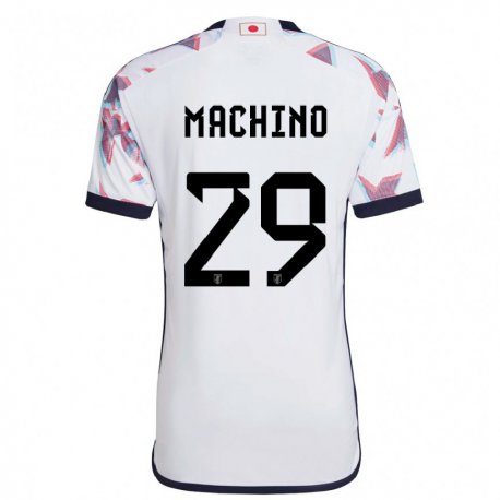 Kandiny Kinder Japanische Shuto Machino #29 Weiß Auswärtstrikot Trikot 22-24 T-shirt