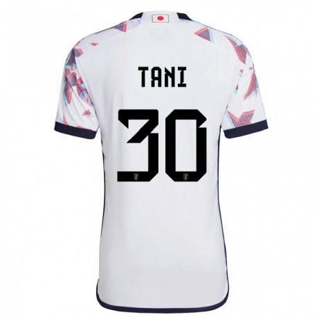 Kandiny Kinder Japanische Kosei Tani #30 Weiß Auswärtstrikot Trikot 22-24 T-shirt