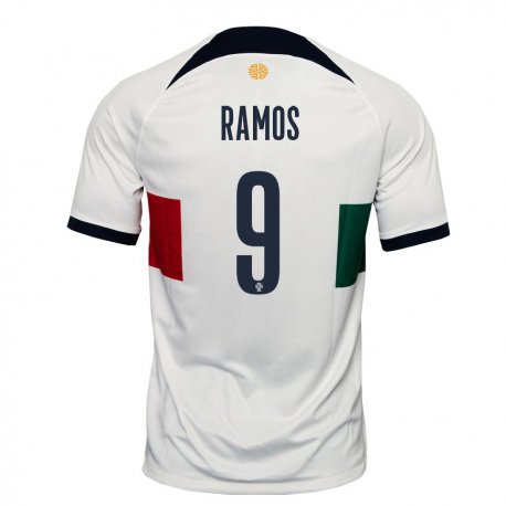 Kandiny Kinder Portugiesische Goncalo Ramos #9 Weiß Auswärtstrikot Trikot 22-24 T-shirt