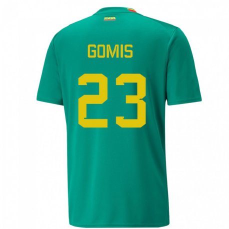 Kandiny Kinder Senegalesische Alfred Gomis #23 Grün Auswärtstrikot Trikot 22-24 T-shirt