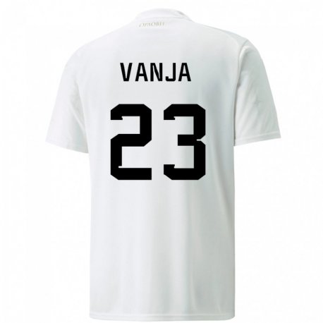 Kandiny Kinder Serbische Vanja Milinkovic-savic #23 Weiß Auswärtstrikot Trikot 22-24 T-shirt