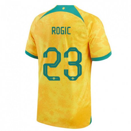 Kandiny Herren Australische Tom Rogic #23 Gold Heimtrikot Trikot 22-24 T-shirt