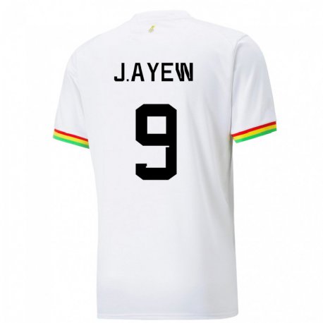 Kandiny Herren Ghanaische Jordan Ayew #9 Weiß Heimtrikot Trikot 22-24 T-shirt