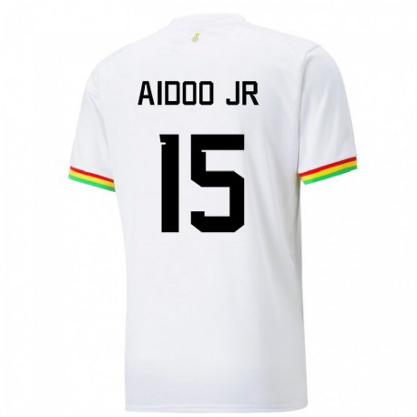 Kandiny Herren Ghanaische Joseph Aidoo #15 Weiß Heimtrikot Trikot 22-24 T-shirt