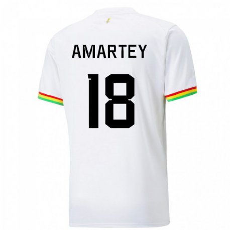 Kandiny Herren Ghanaische Daniel Amartey #18 Weiß Heimtrikot Trikot 22-24 T-shirt