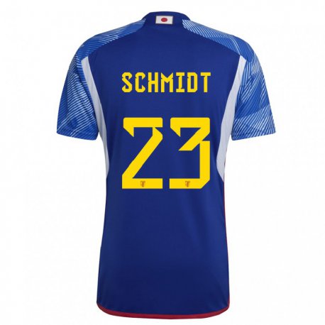 Kandiny Herren Japanische Daniel Schmidt #23 Königsblau Heimtrikot Trikot 22-24 T-shirt