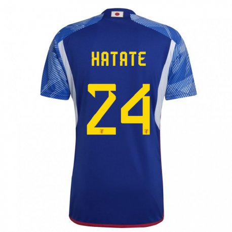 Kandiny Herren Japanische Reo Hatate #24 Königsblau Heimtrikot Trikot 22-24 T-shirt
