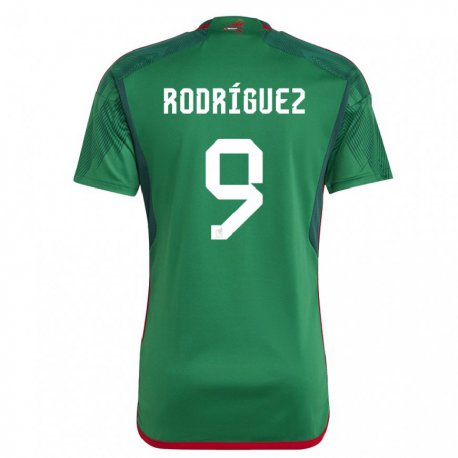 Kandiny Herren Mexikanische Carlos Rodriguez #9 Grün Heimtrikot Trikot 22-24 T-shirt