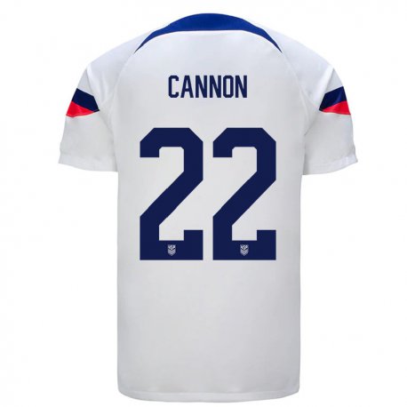 Kandiny Herren Us-amerikanische Reggie Cannon #22 Weiß Heimtrikot Trikot 22-24 T-shirt