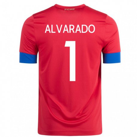 Kandiny Herren Costa-ricanische Esteban Alvarado #1 Rot Heimtrikot Trikot 22-24 T-shirt