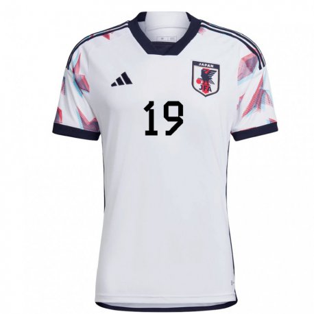 Kandiny Herren Japanische Hiroki Sakai #19 Weiß Auswärtstrikot Trikot 22-24 T-shirt