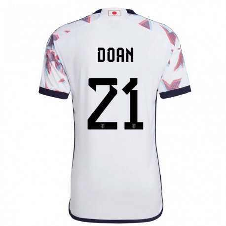 Kandiny Herren Japanische Ritsu Doan #21 Weiß Auswärtstrikot Trikot 22-24 T-shirt
