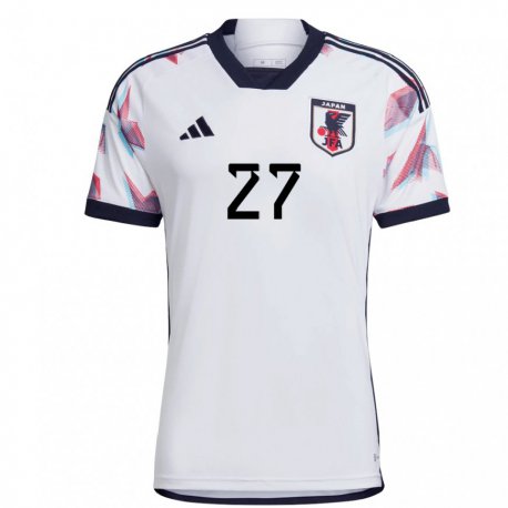 Kandiny Herren Japanische Yuki Soma #27 Weiß Auswärtstrikot Trikot 22-24 T-shirt
