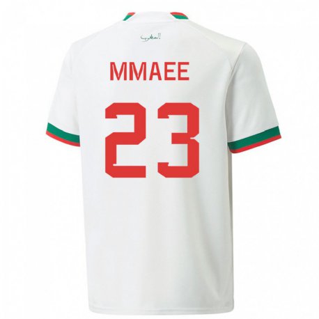 Kandiny Herren Marokkanische Ryan Mmaee #23 Weiß Auswärtstrikot Trikot 22-24 T-shirt