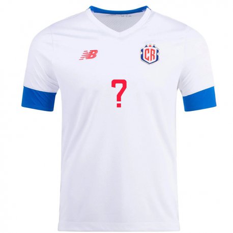 Kandiny Herren Costa-ricanische Ihren Namen #0 Weiß Auswärtstrikot Trikot 22-24 T-shirt